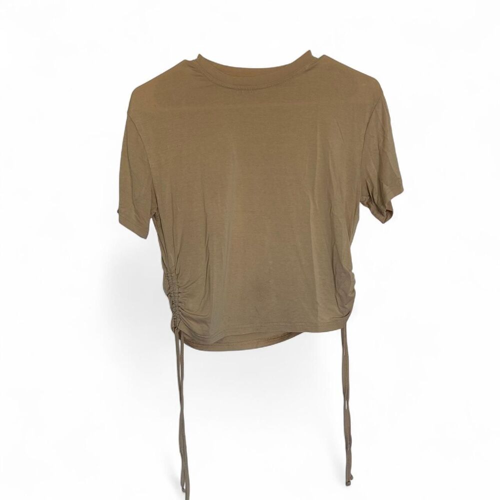 Beige Women's Crop-top